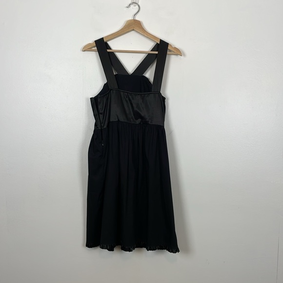 Anthropologie Burlapp Dress Womens 10 Ruffle Front Sleeveless Lined Side Zip - Picture 6 of 9